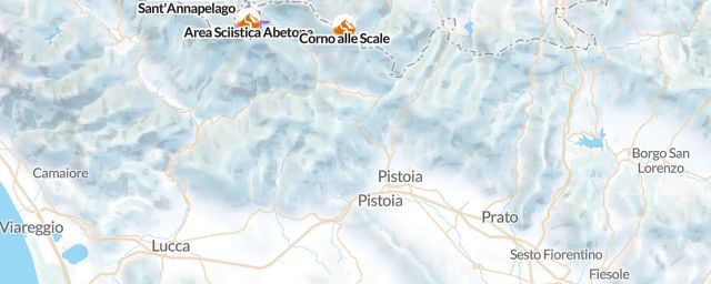Piste map of the region Pistoia