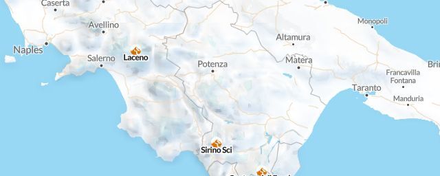 Piste map of the region Potenza