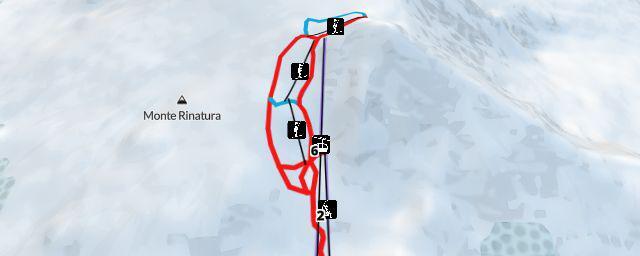 Piste map of the resort Etna Sud/Nicolosi