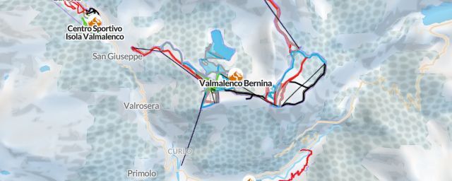 Piste map of the resort Valmalenco Bernina