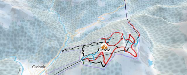 Piste map of the resort Pinzolo