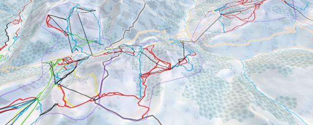 Piste map of the resort Claviere