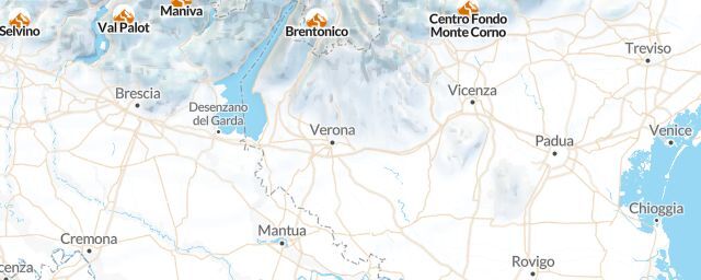 Piste map of the region Verona