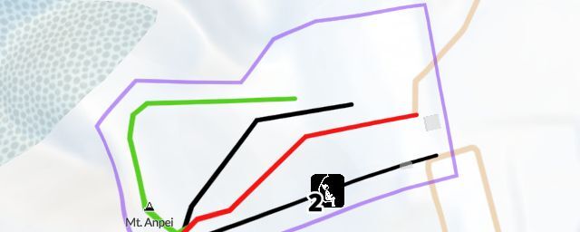 Piste map of the resort Anpeizan ski resort