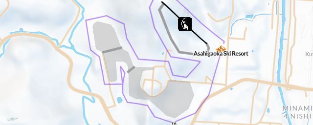 Piste map of the resort Asahigaoka Ski Resort