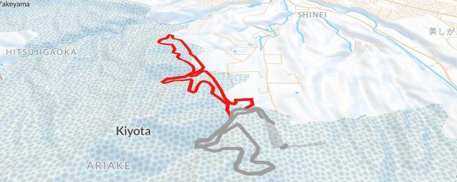 Piste map of the resort 白旗山競技場