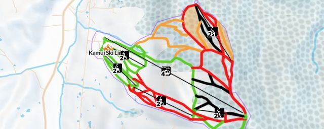 Piste map of the resort Kamui Ski Links