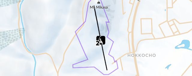 Piste map of the resort Mikasayama Esashi