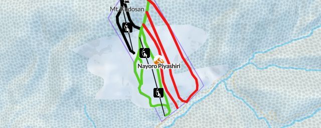 Piste map of the resort Nayoro Piyashiri