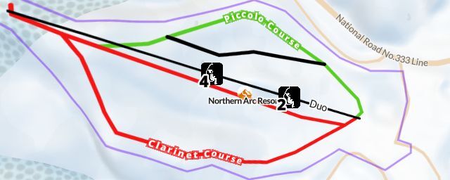 Piste map of the resort Northern Arc Resort