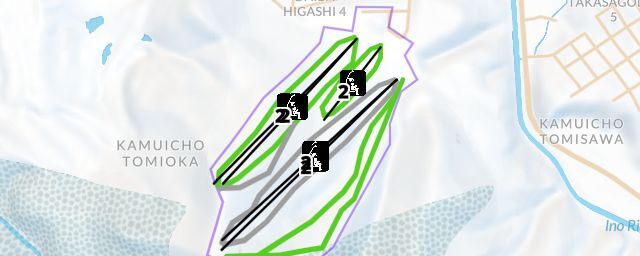 Piste map of the resort Santa present park