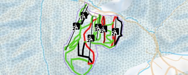 Piste map of the resort Sapporo Bankei Ski Area