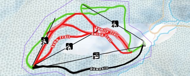 Piste map of the resort Sapporo Kokusai Skiing Resort