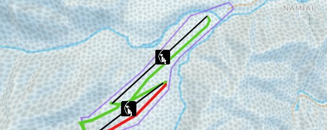 Piste map of the resort Araragi Ski Area