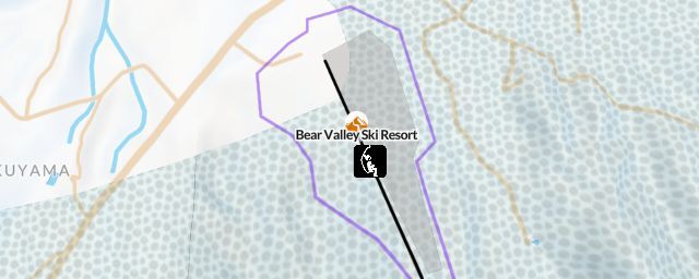 Piste map of the resort Bear Valley Ski Resort
