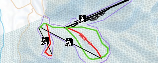 Piste map of the resort Chateraise Ski Valley Nobeyama
