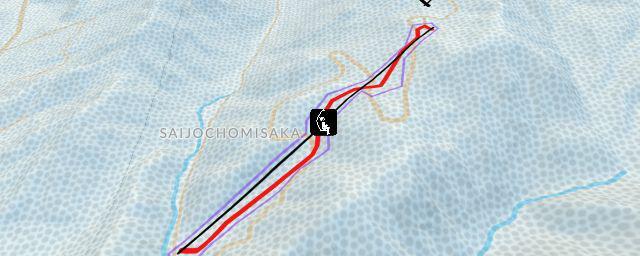 Piste map of the resort 道後山観光（株）