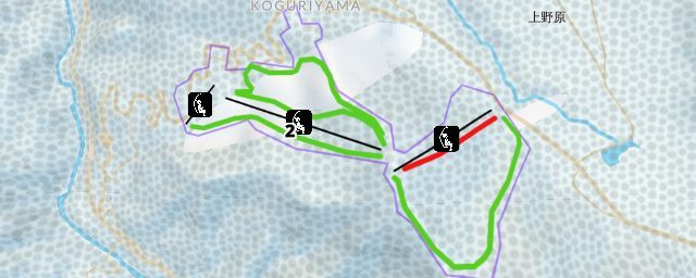Piste map of the resort Fairy Land Kaneyama Ski Area