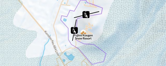 Piste map of the resort Fujimi Kougen Snow Resort
