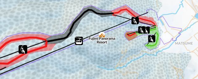 Piste map of the resort Fujimi Panorama Resort