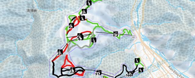 Piste map of the resort Gala Yuzawa Snow Resort