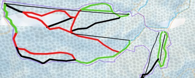 Piste map of the resort Geihoku Kokusai