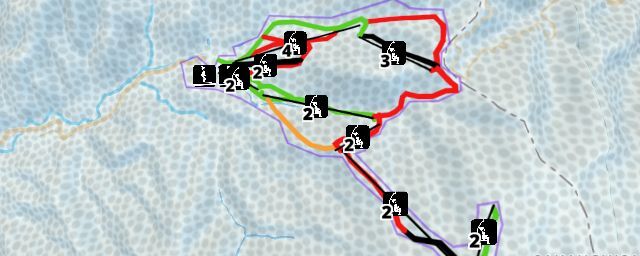 Piste map of the resort Gransnow Okuibuki