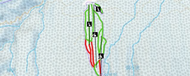 Piste map of the resort Hachimantai Resort Panorama Ski Are