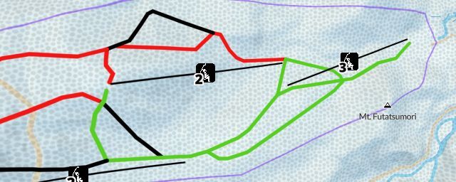Piste map of the resort Hachimantai Resort Shimokura Ski area