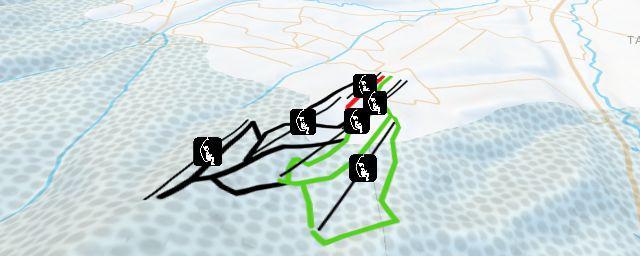 Piste map of the resort ハイランドスキー場