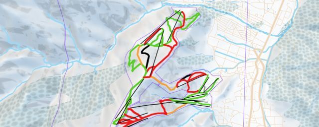 Piste map of the resort Hakuba 47
