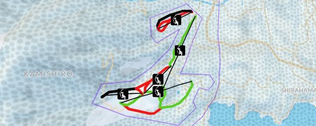 Piste map of the resort Hakuba Sanosaka Snow Resort