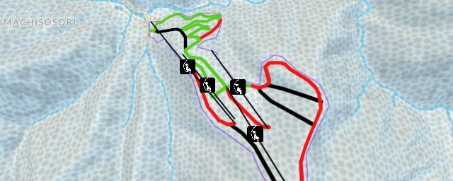 Piste map of the resort Hakusan Senjo Onsen Seymour Ski Area