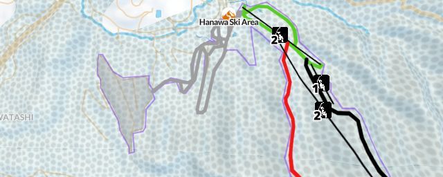 Piste map of the resort Hanawa Ski Area