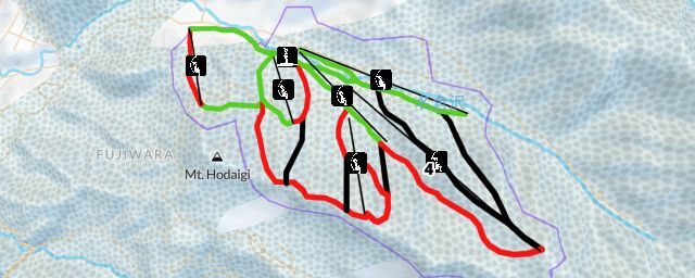 Piste map of the resort Hodaigi Ski Resort