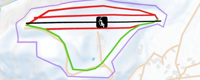 Piste map of the resort Ishiuchi Hanaoka Ski Area