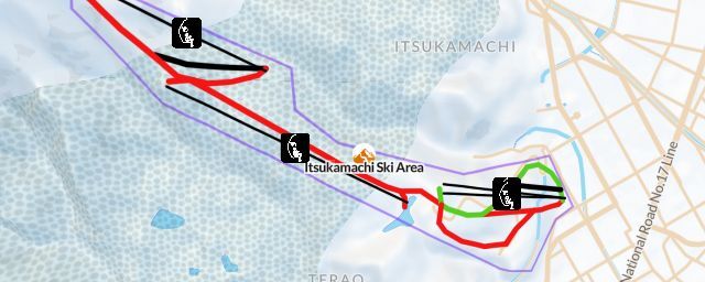 Piste map of the resort Itsukamachi Ski Area