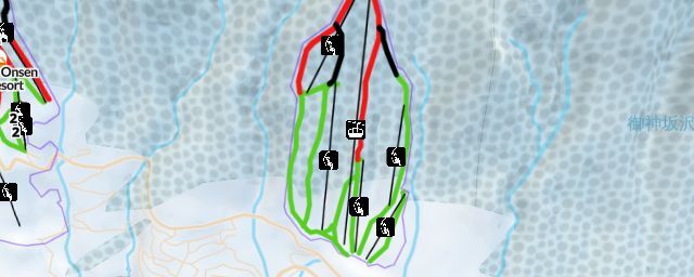 Piste map of the resort Iwate Kogen Snow Park