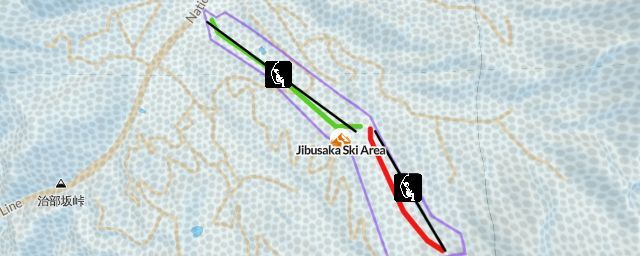 Piste map of the resort Jibusaka Ski Area