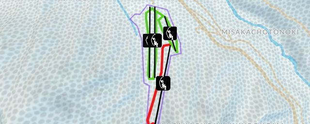 Piste map of the resort Kamui Misaka Ski