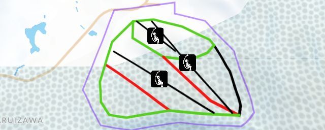 Piste map of the resort Karuizawa Snow Park