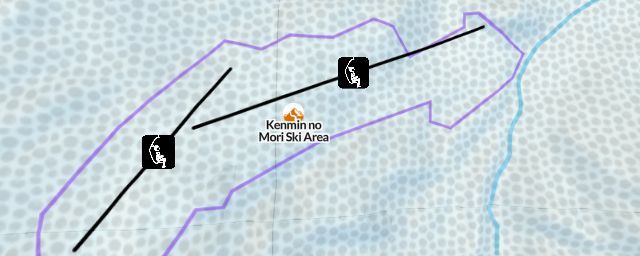 Piste map of the resort Kenmin no Mori Ski Area