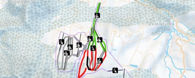 Piste map of the resort Kijimadaira Ski Resort