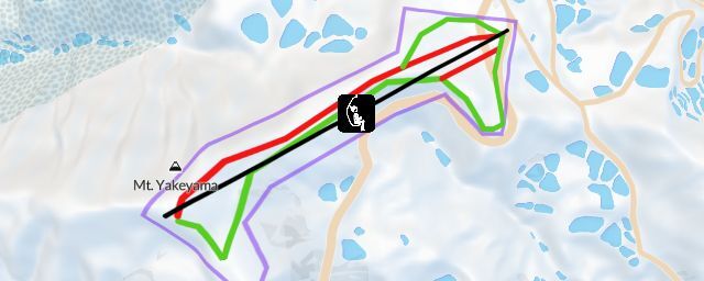 Piste map of the resort Koshi Kogen Ski Area