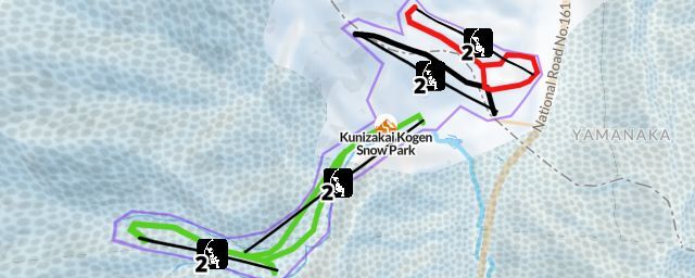 Piste map of the resort Kunizakai Kogen Snow Park