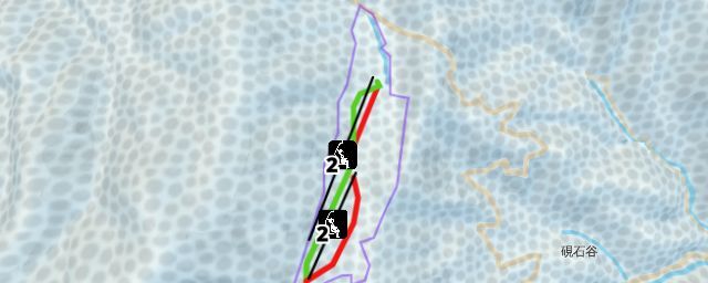 Piste map of the resort Kutsuki Snow Park