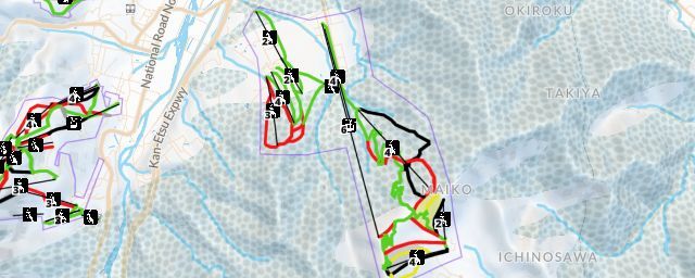 Piste map of the resort Maiko Snow Resort