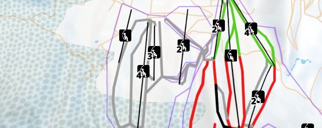 Piste map of the resort Makinoiri Kogen Snow Park