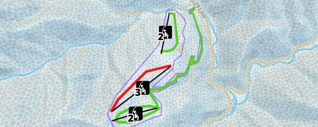 Piste map of the resort Merchant logo Banshu Tokura Snow Park