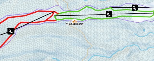 Piste map of the resort Mia Ski Resort